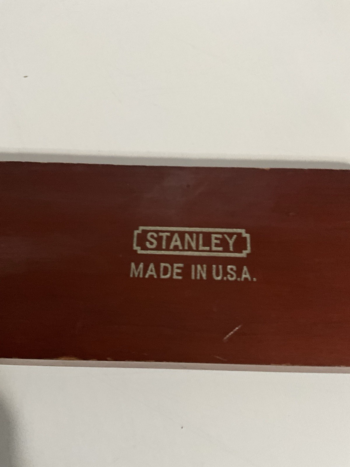 Vintage Stanley No.0 Wooden Level Cherry Wood USA