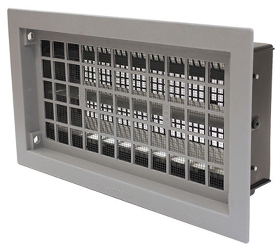 Air Vent 8 in. H X 16 in. W Gray Plastic Automatic Foundation Vent (Pack of 10)