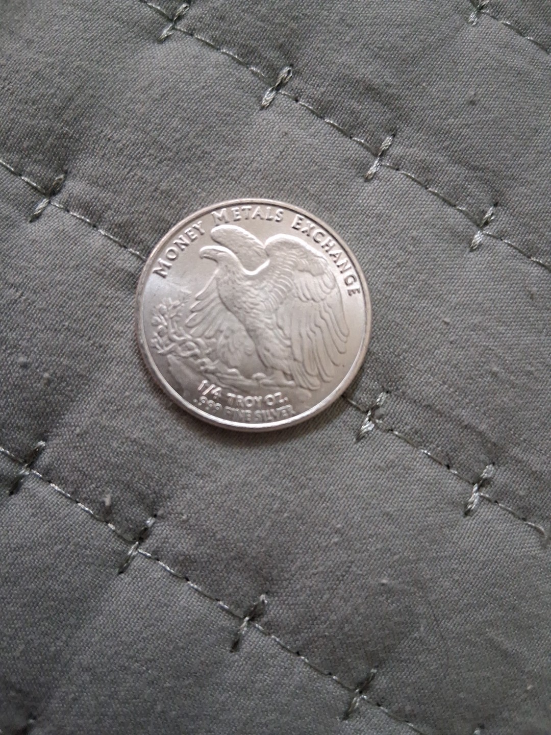 1/4 oz Silver coin Walking Liberty Design Money Metals Exchange private mint