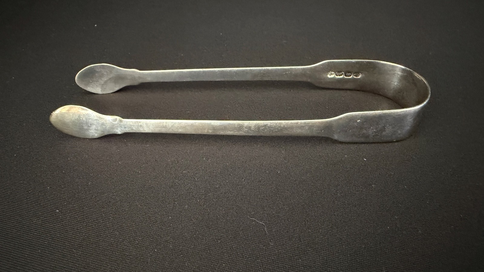Georgian 1822 London Sterling Silver Sugar Tongs by William Bateman