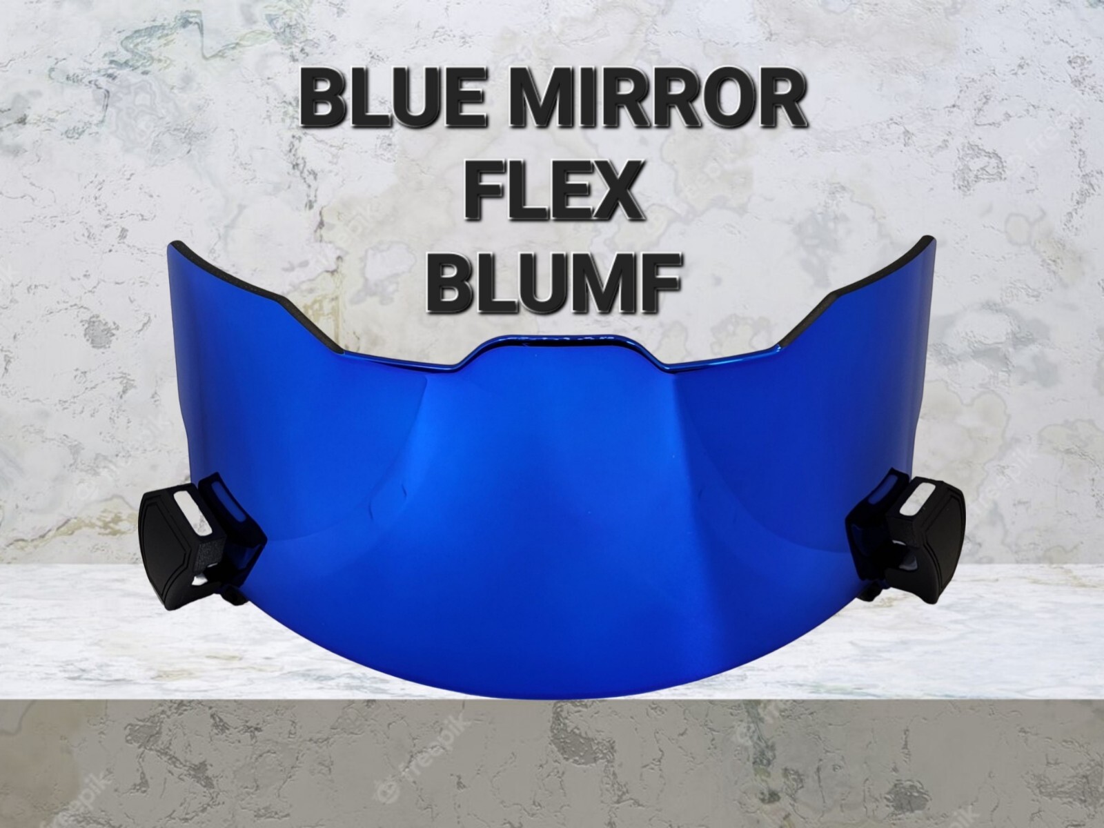 Low Profile Full Size Chrome Mirror Football Helmet Visor 4 FLEX (Display Only)