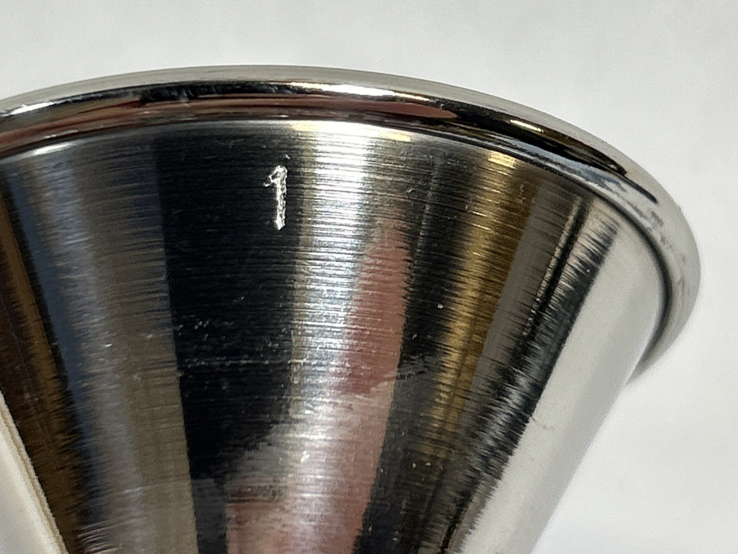 Barconic Stainless Steel 1x2 Oz. Jigger Bar Drink Measuring Tool Made in India