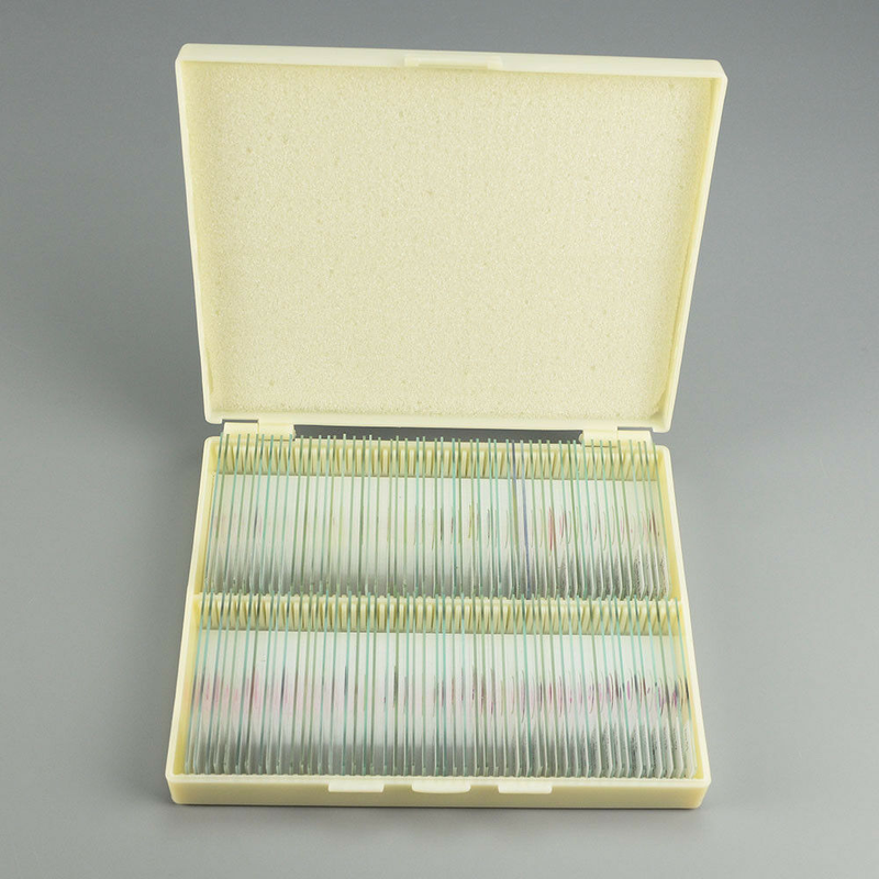 100PCS New Mammal Tissue Sections Histology Prepared Specimen Microscope Slides