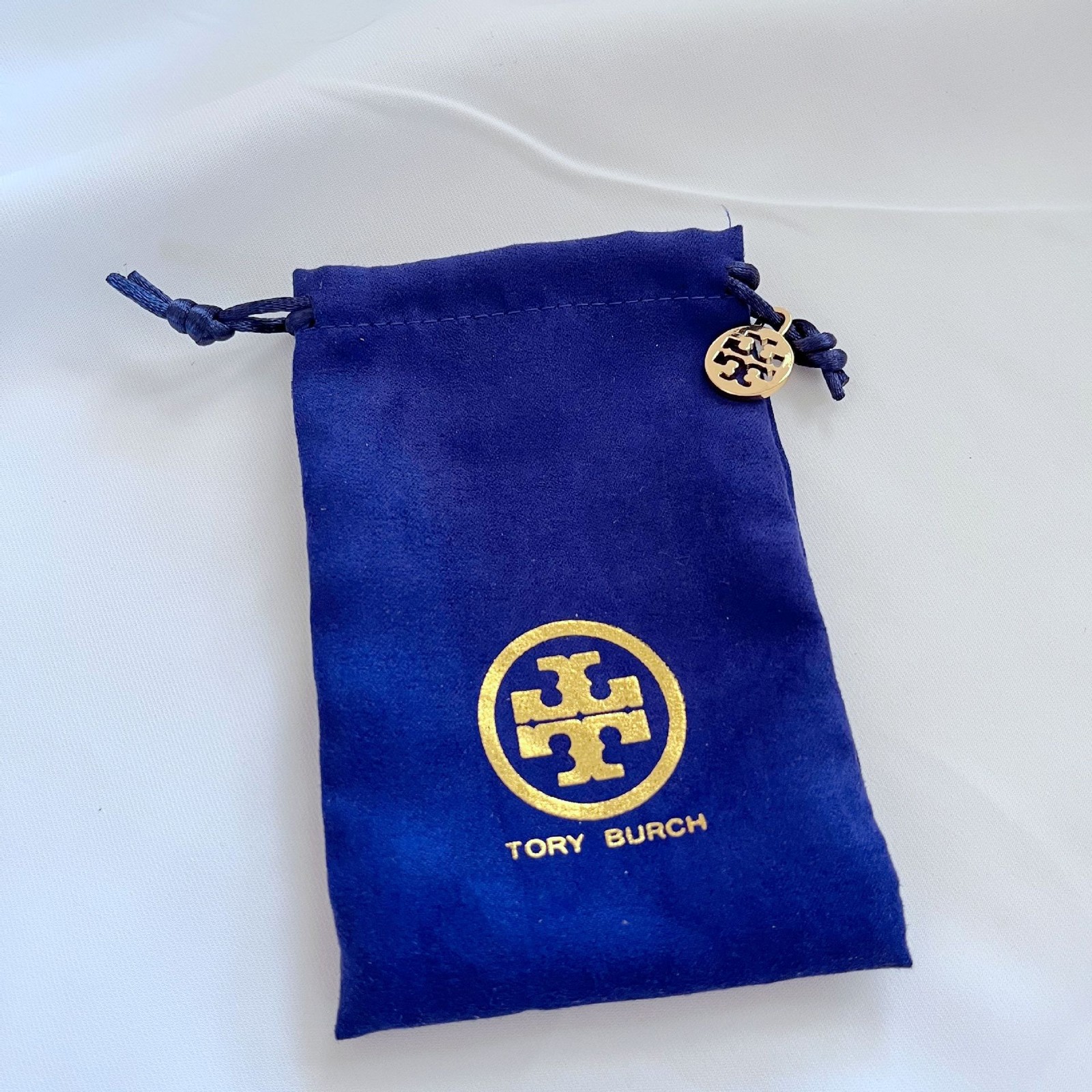 Tory Burch Silver Bracelet with Gold Logo Accents 7mm