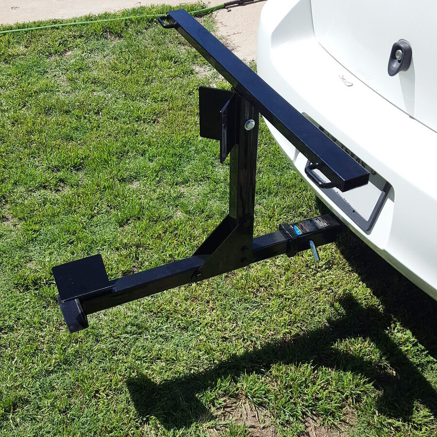 For 2'' Receiver Durable Motorcycle Trailer Carrier Tow Dolly Hauler Hitch Rack