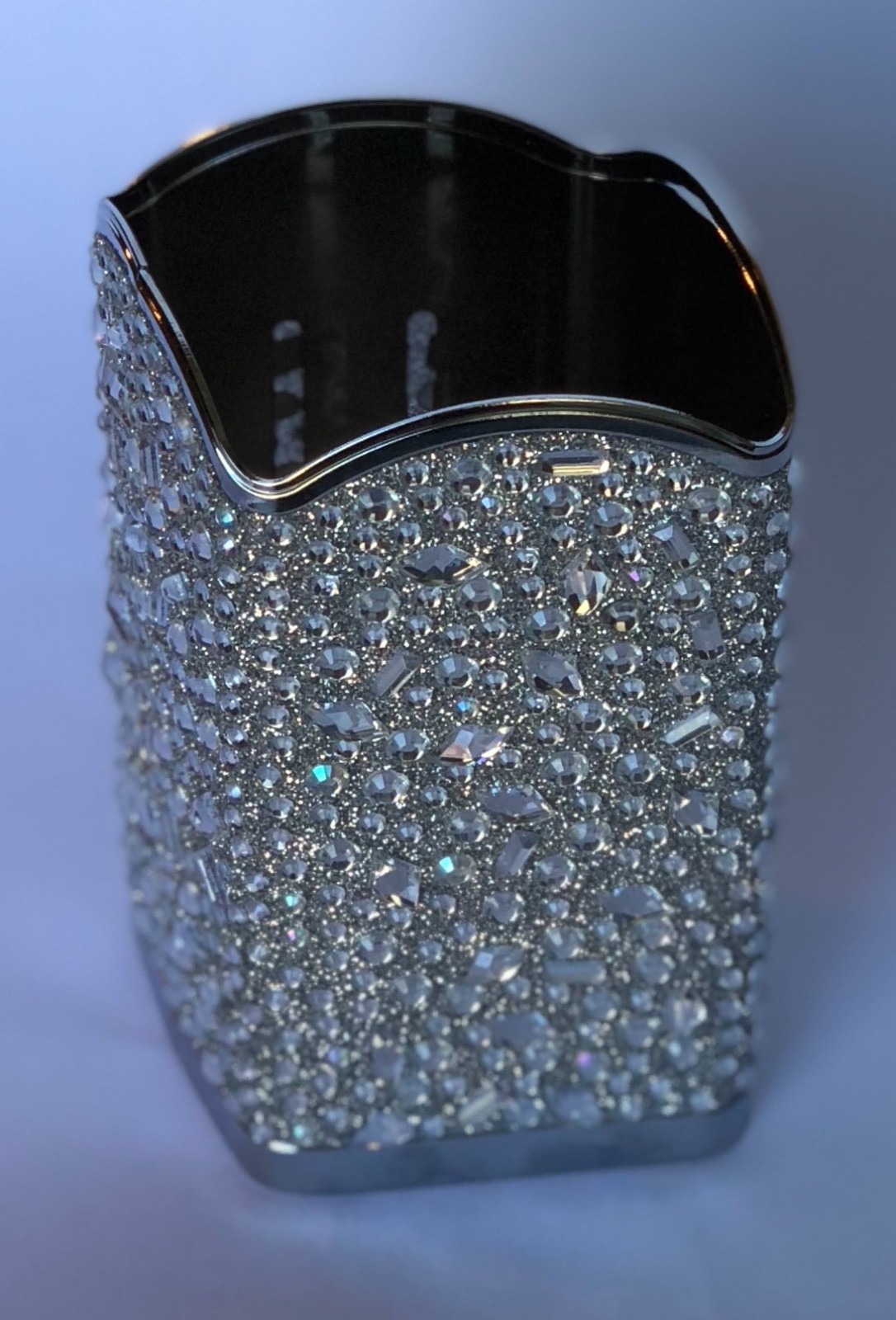 NEW BATH & BODY WORKS SILVER TOSSED GEMS GENTLE FOAMING HAND SOAP SLEEVE HOLDER