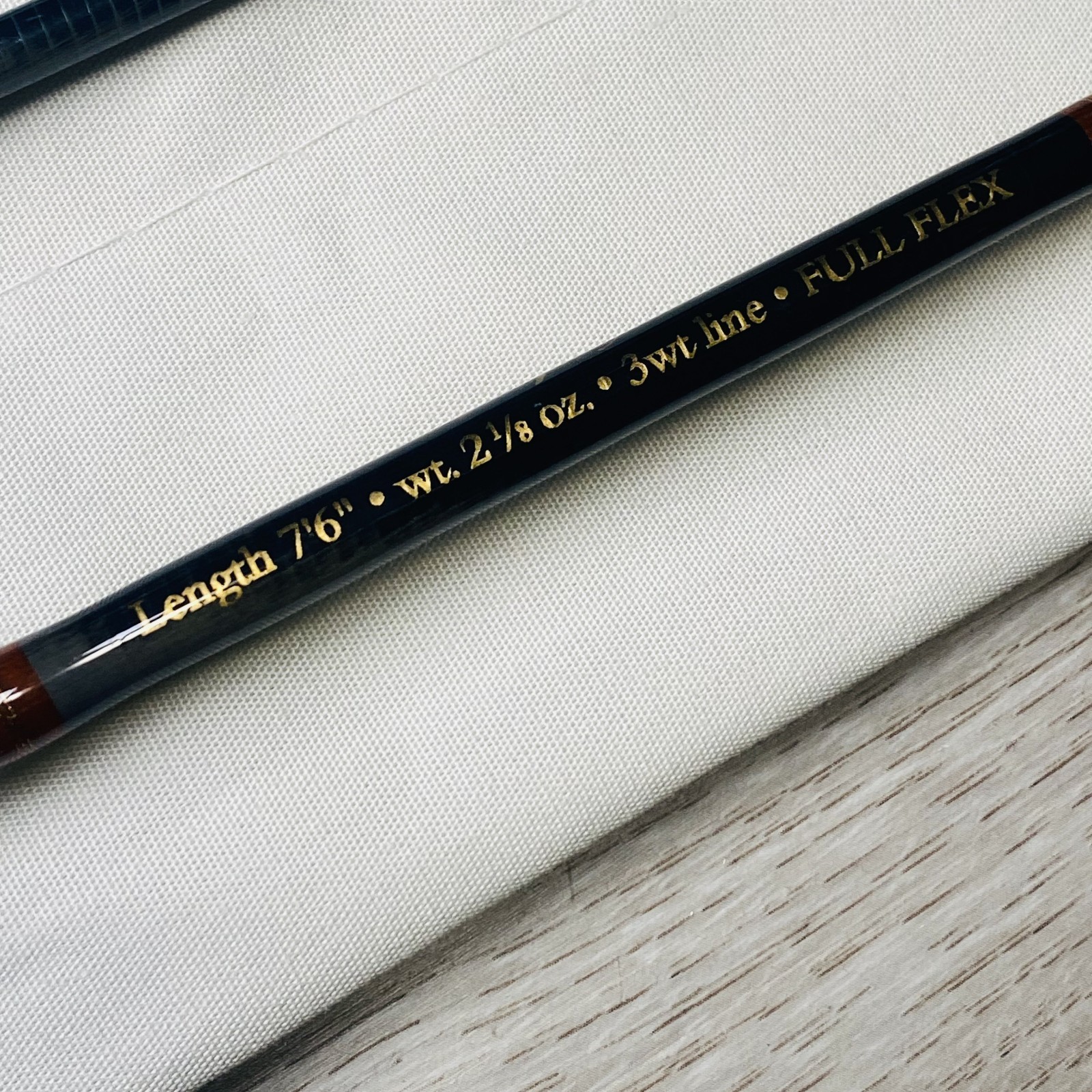 Orvis Superfine TOUCH 763-4 7’6” 3wt Fly rod w/Tube Case Sock Excellent++