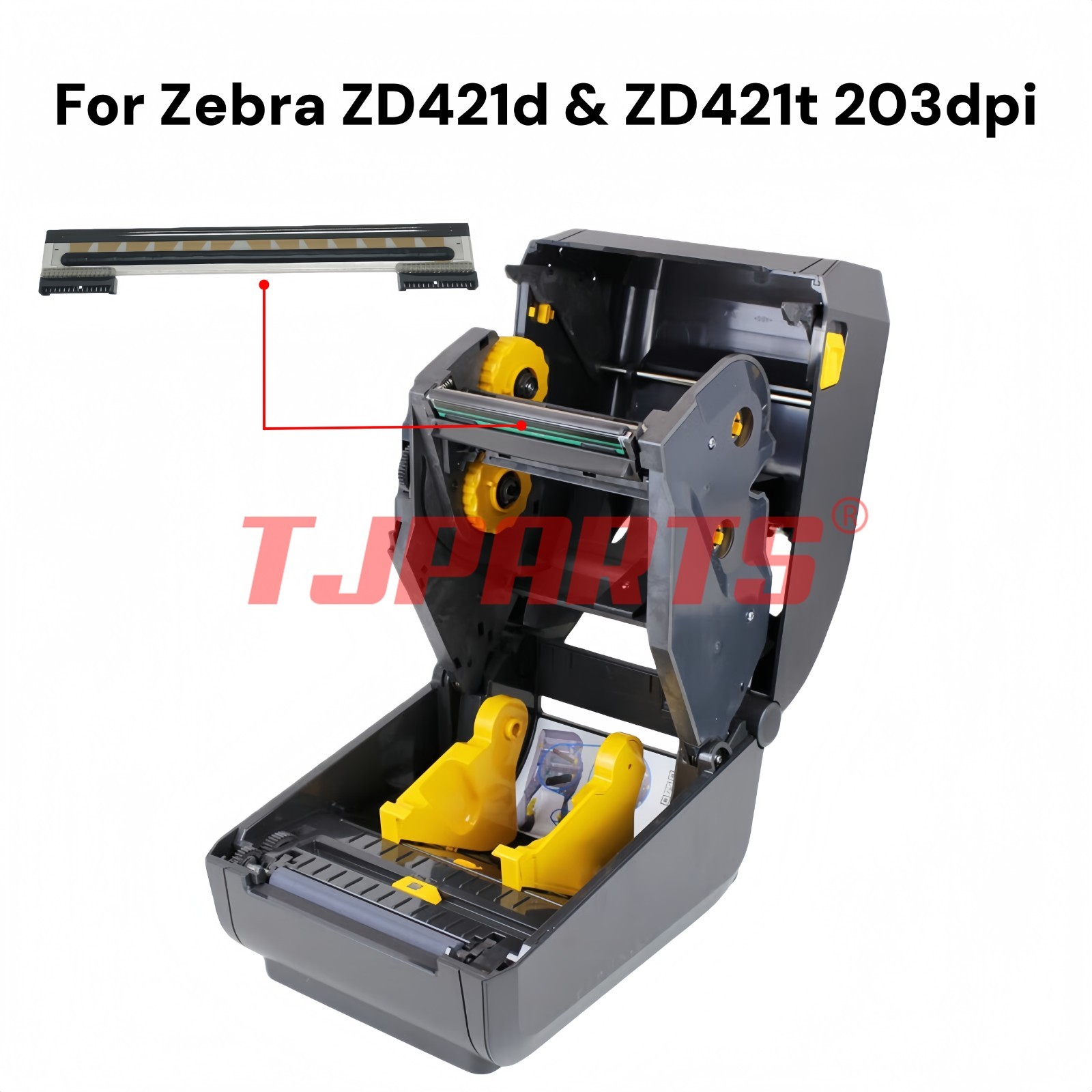 Label Printer Transfer Thermal Printhead for Zebra ZD421 ZD421d ZD421t 203dpi
