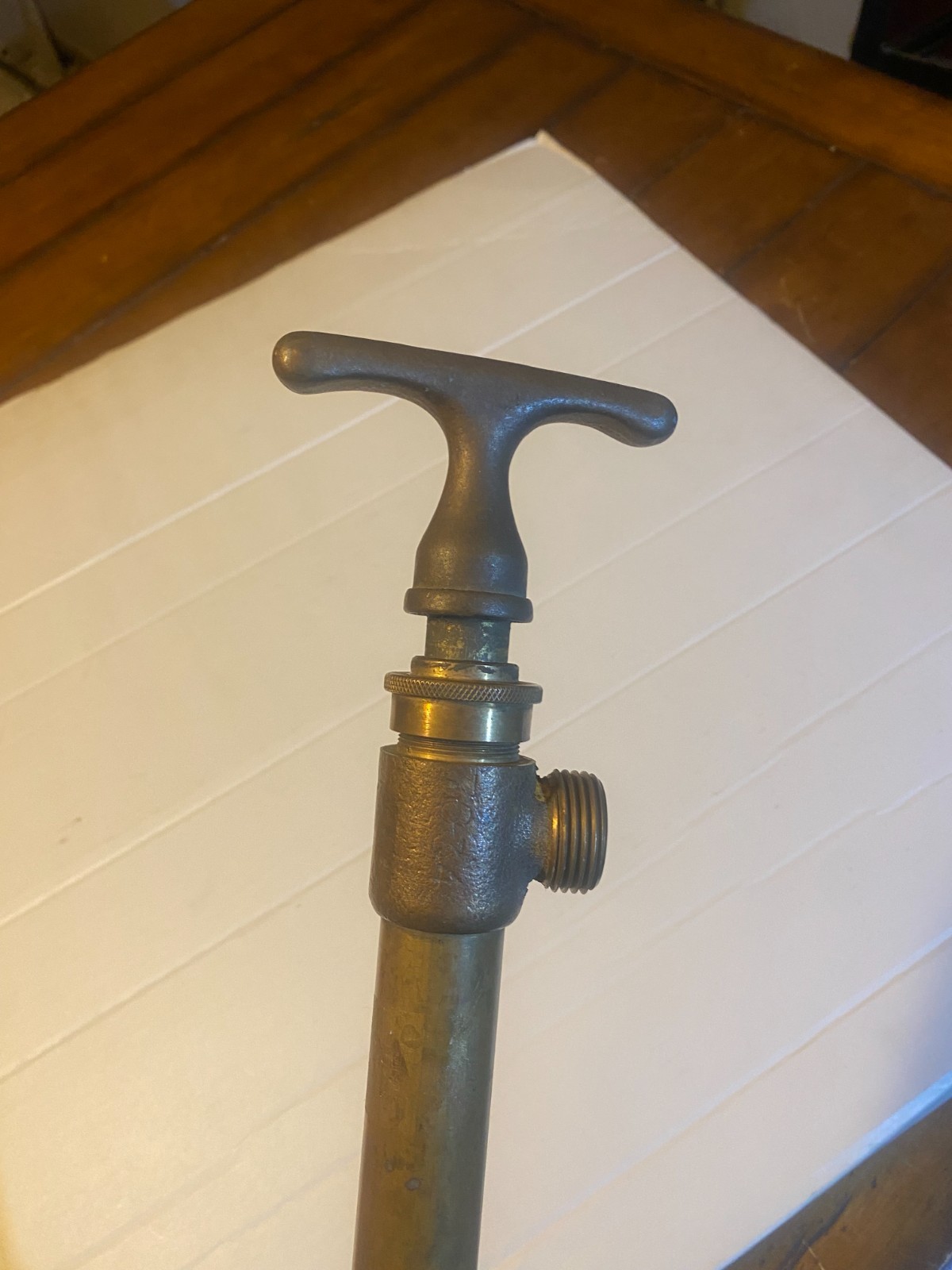 Vintage Maritime Antique Brass and Copper Hand Bilge Pump