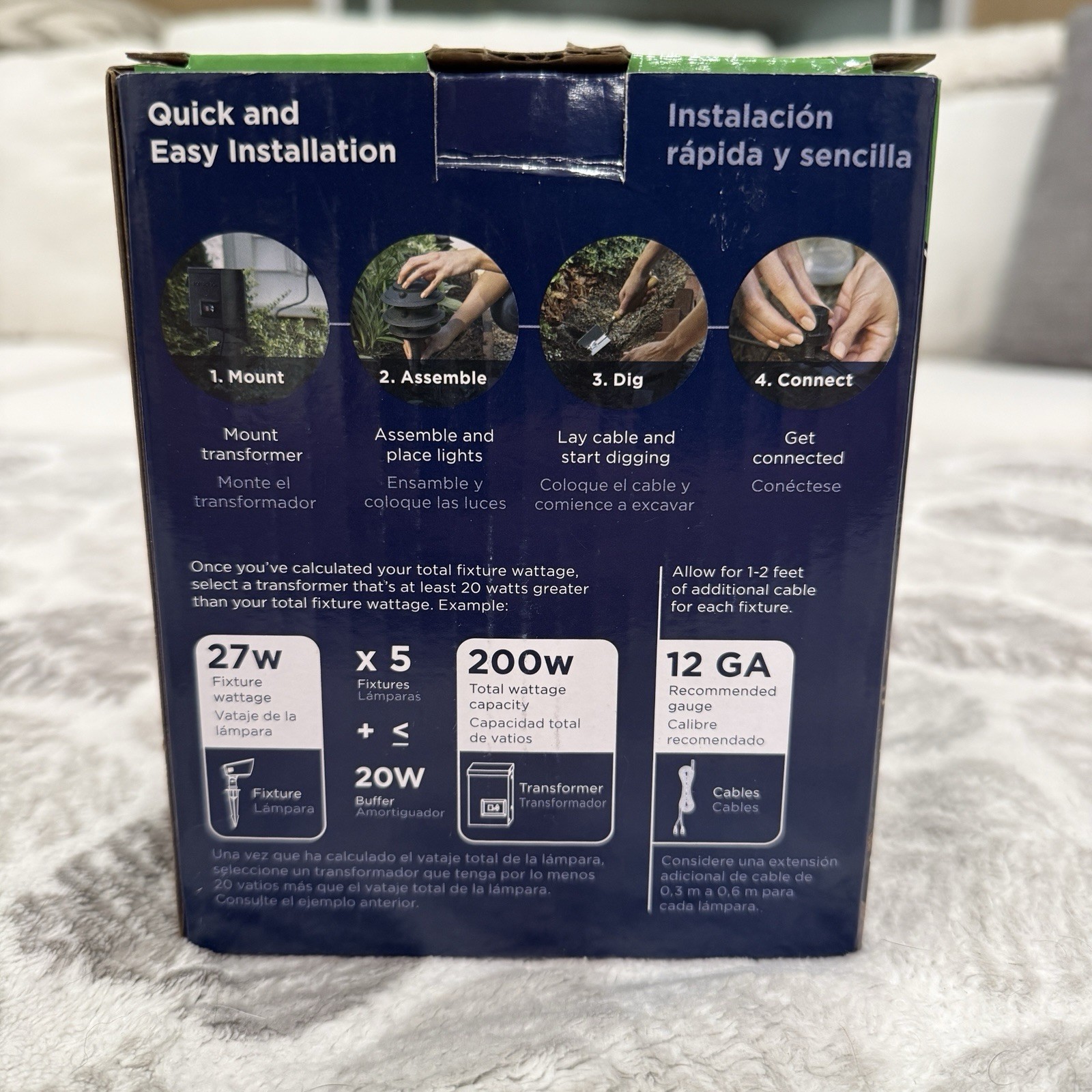 Harbor Breeze LED Flood Light 27W BRONZE FINISH Low-Voltage 4108935 - NEW