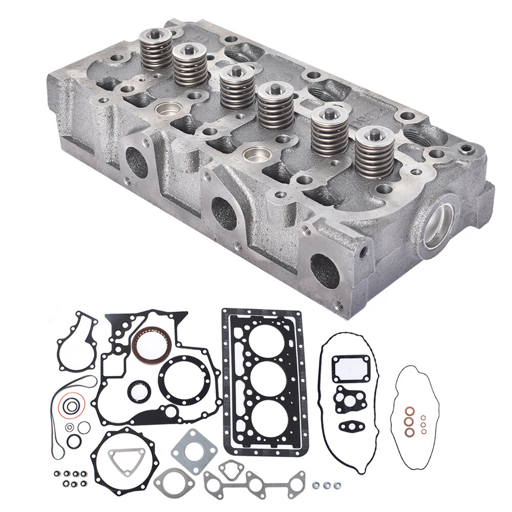 For Kubota D902 ZD323 RTV900 Complete Cylinder Head With Gasket Kit 1G962-03045