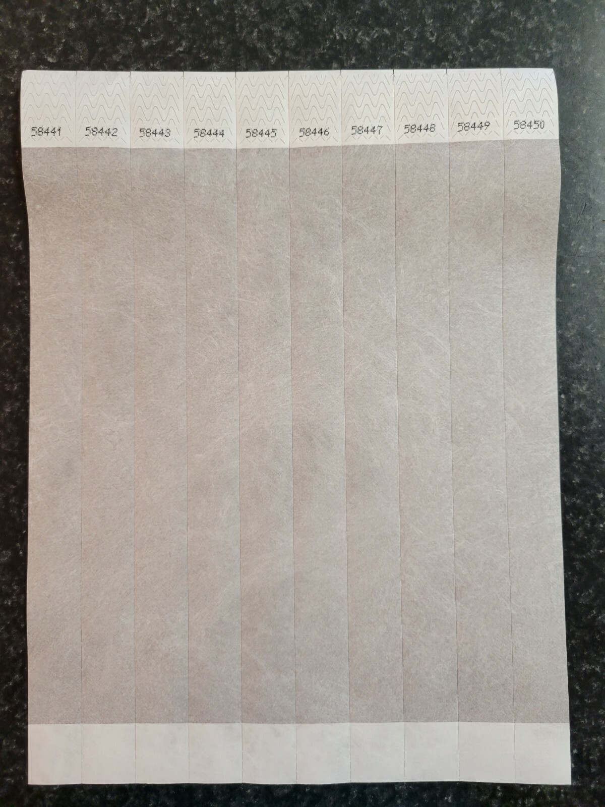 100 3/4" SILVER TYVEK WRISTBANDS, WRISTBANDS FOR EVENTS, PAPER WRISTBANDS