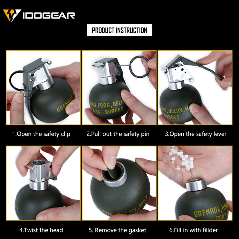 M67 Body Model Dummy Frag Gren Quick Release Stun Army Military Toys US