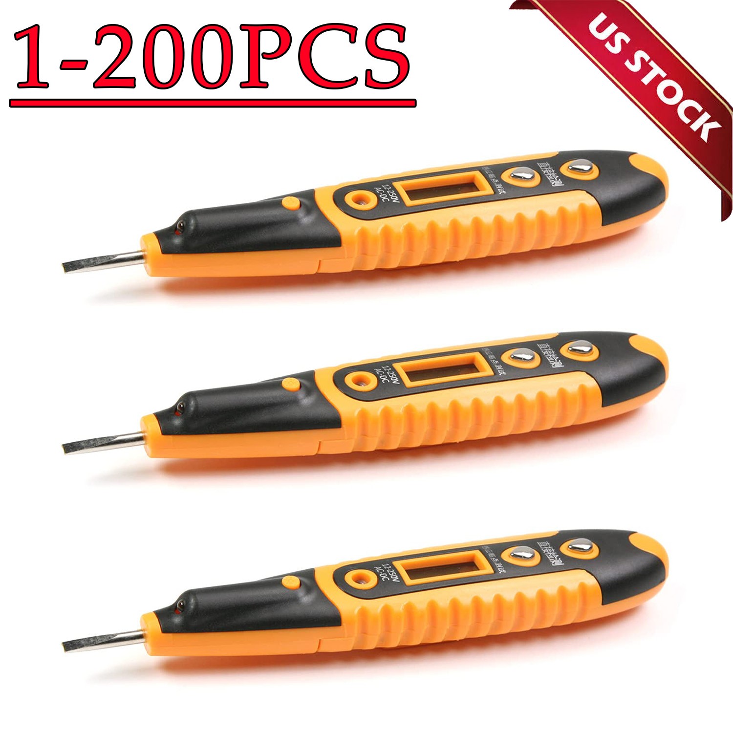 Voltage Electric Tester Volt Detector Test Pen AC DC Non-Contact Sensor 12-1000V