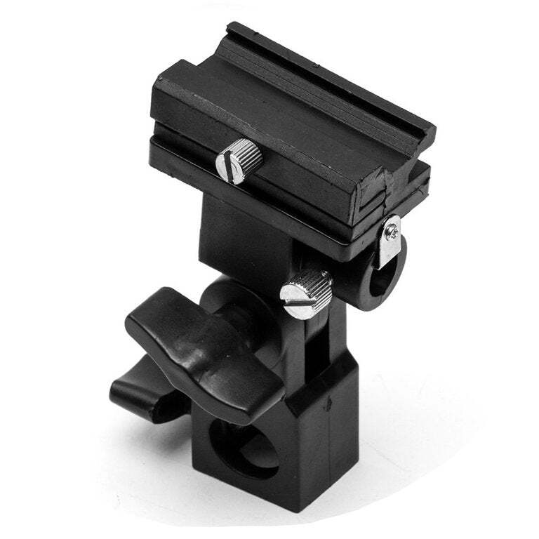 LS [2-Pack] Bracket Umbrella Holder Flash Hot Shoe Mount Adapter Light Stand