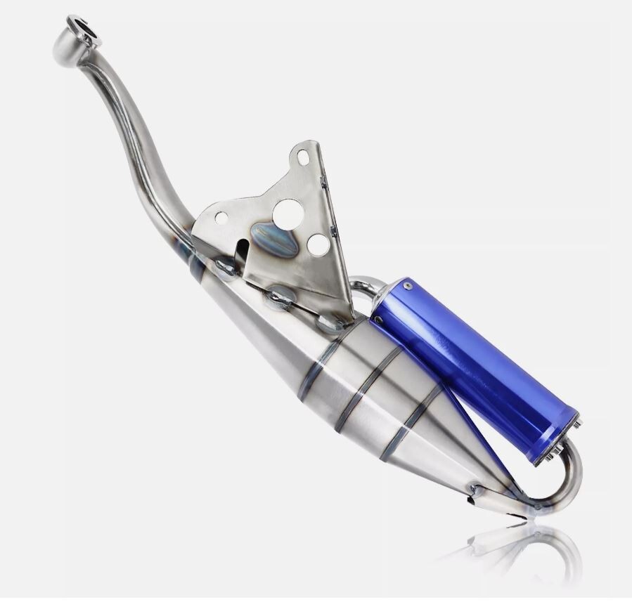 Performance Exhaust Pipe muffler yamaha 50cc Jog Scooter Moped Blue 1E40QMB