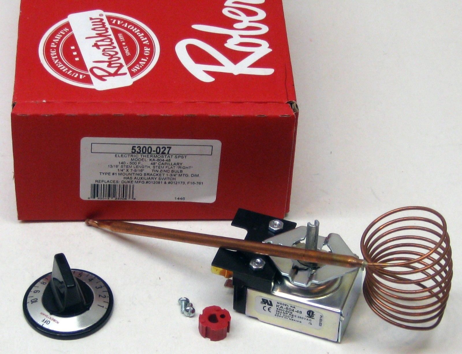 5300-027 Robertshaw Electric Oven Thermostat KA-604-24 KA-604-48 46-1119