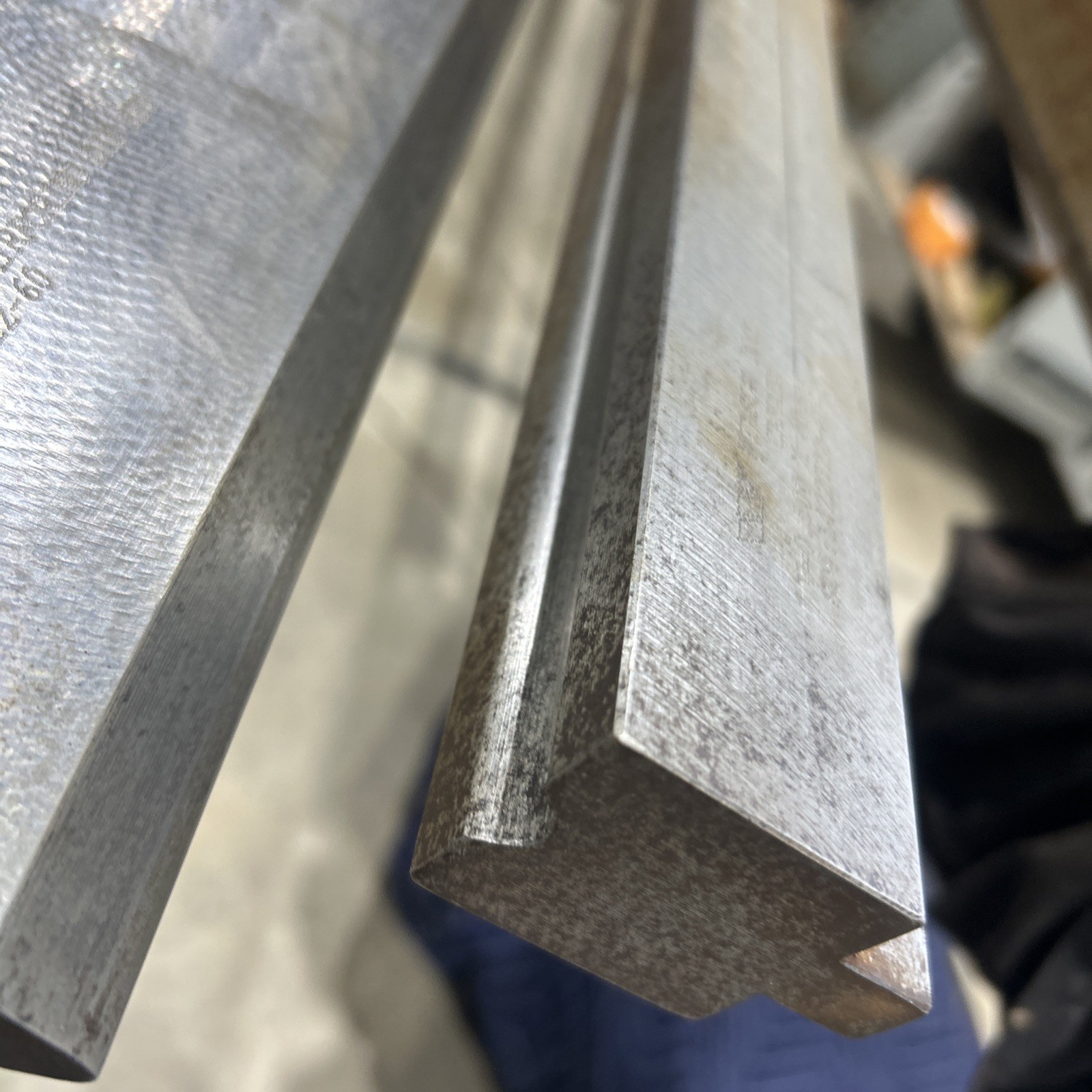 4’-16’Set Of 60 Degree Air Forming Brake Press Punch And Die. 3/16” Radius, 1/2”