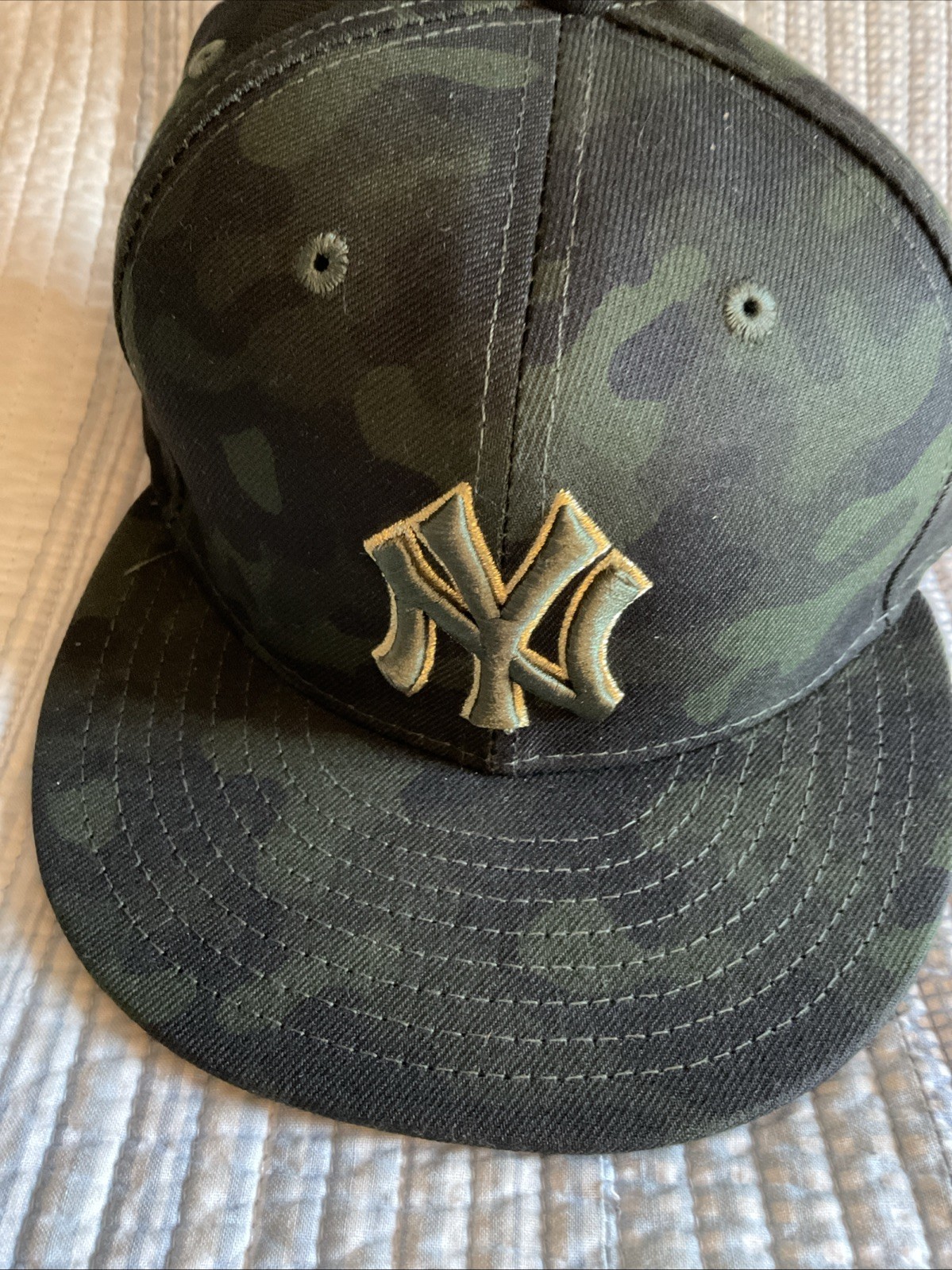 AUSTIN ROMINE *GAME USED* Memorial Day 5/19/19 CAMO HAY#28. COA STEINER