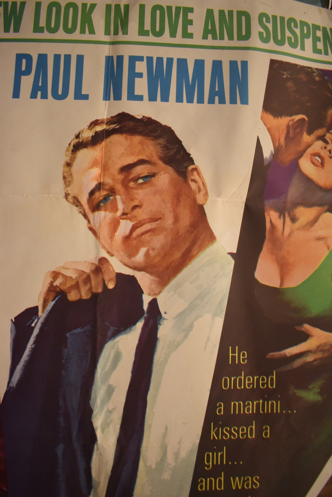 ORIGINAL THE PRIZE 24" X 41" Movie Theater Poster Paul Newman