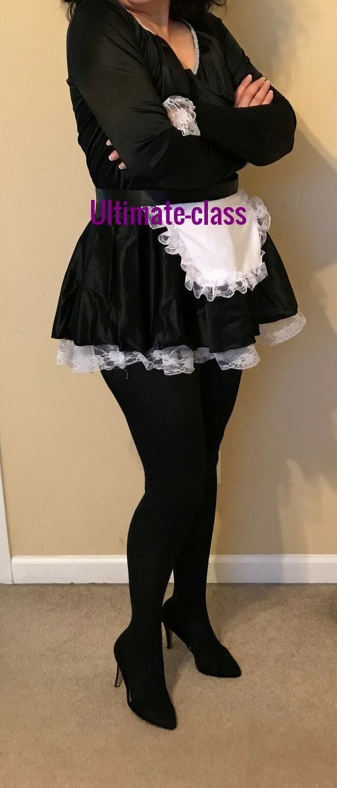 Elegant French Maid Costume size M L XL 2XL 3XL Fast U.S. Shipping Plus Size