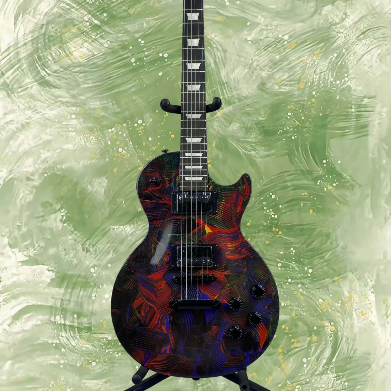 LP Standard Electric Guitar Flamed Rosewood Fingerboard Trapezoid Inlay 6-String