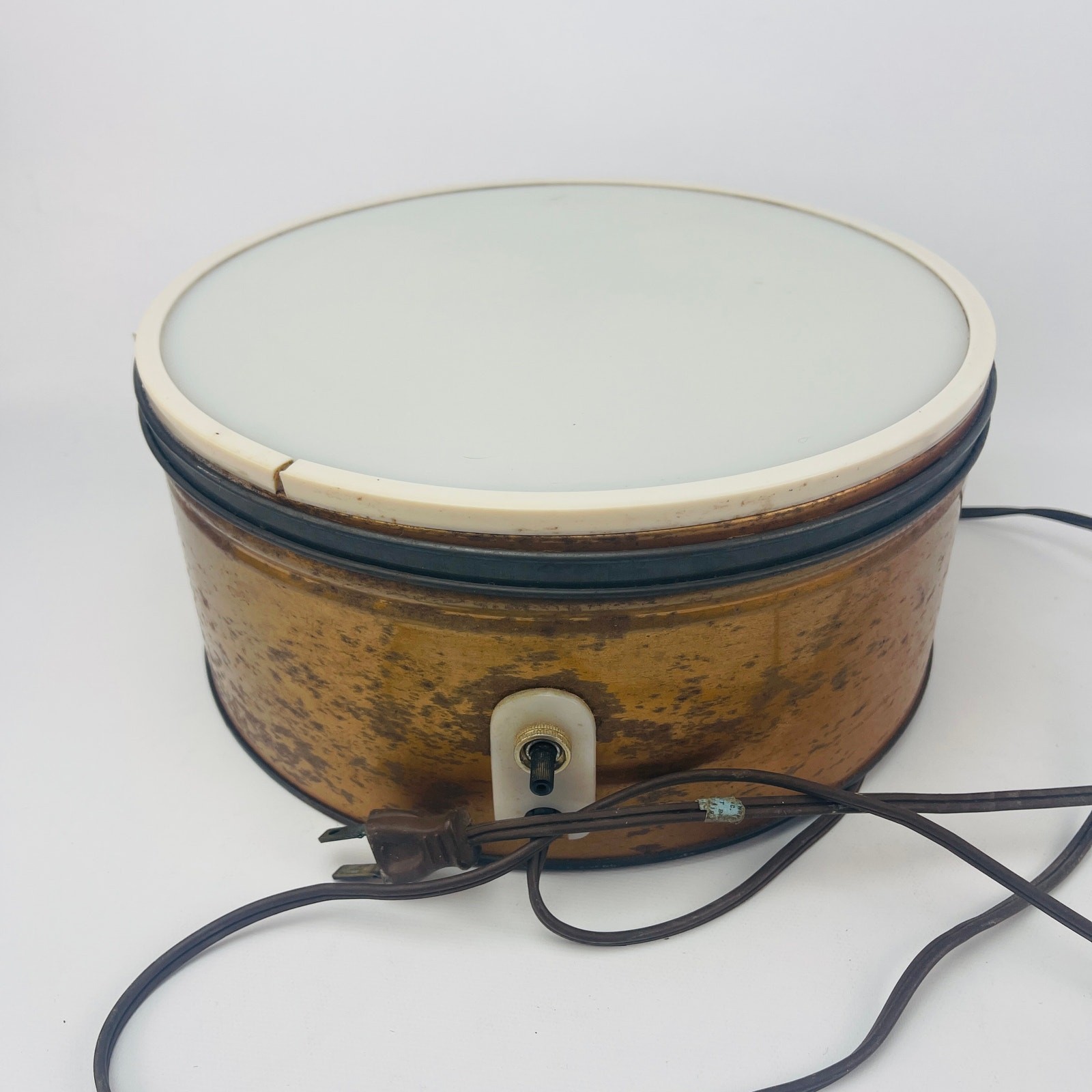 Vintage Round Tracing Illuminated Drawing Light Box Tri-Chem Inc. Model 0486