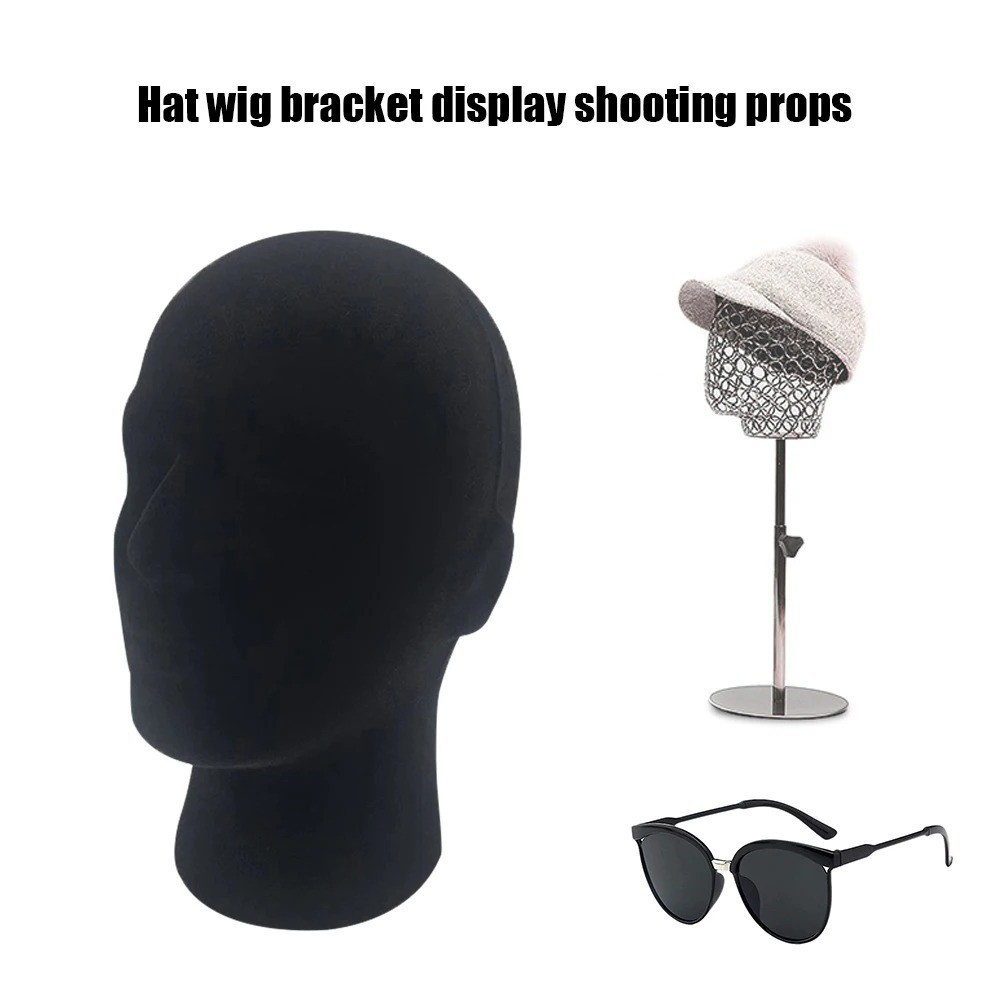 1PC Male Foam Mannequin Head Model Hat CAP Wig Glasses Display Stand Rack Stable