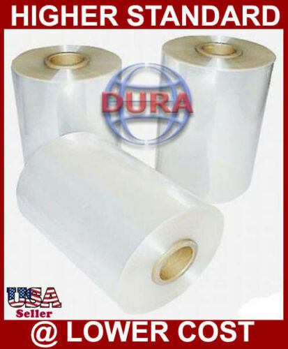 8" up to 30" Central Fold Polyolefin (POF) Heat Shrink Wrap Film 60 Ga to 100 Ga