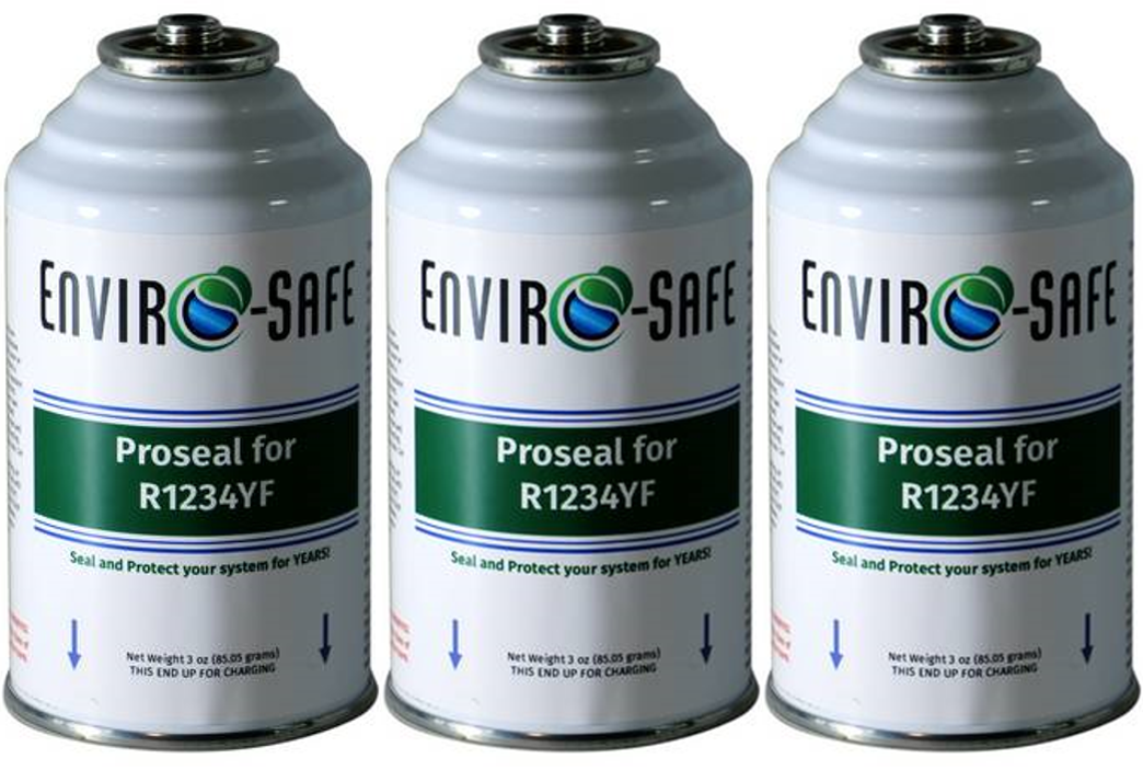 Refrigerant ProSeal for R1234yf, EnviroSafe Sealant, R1234 ProSeal, 3 CANS