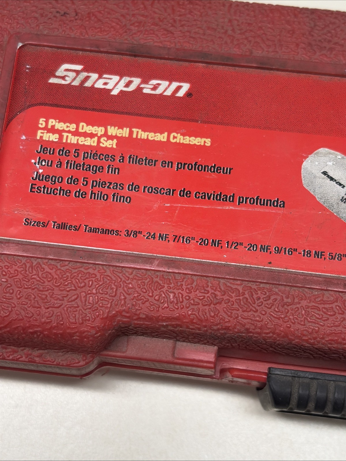 Snap On DTRFS105 (NOW DTRCS105) 5 Piece Deep Well Coarse Thread Chasers Set #9E