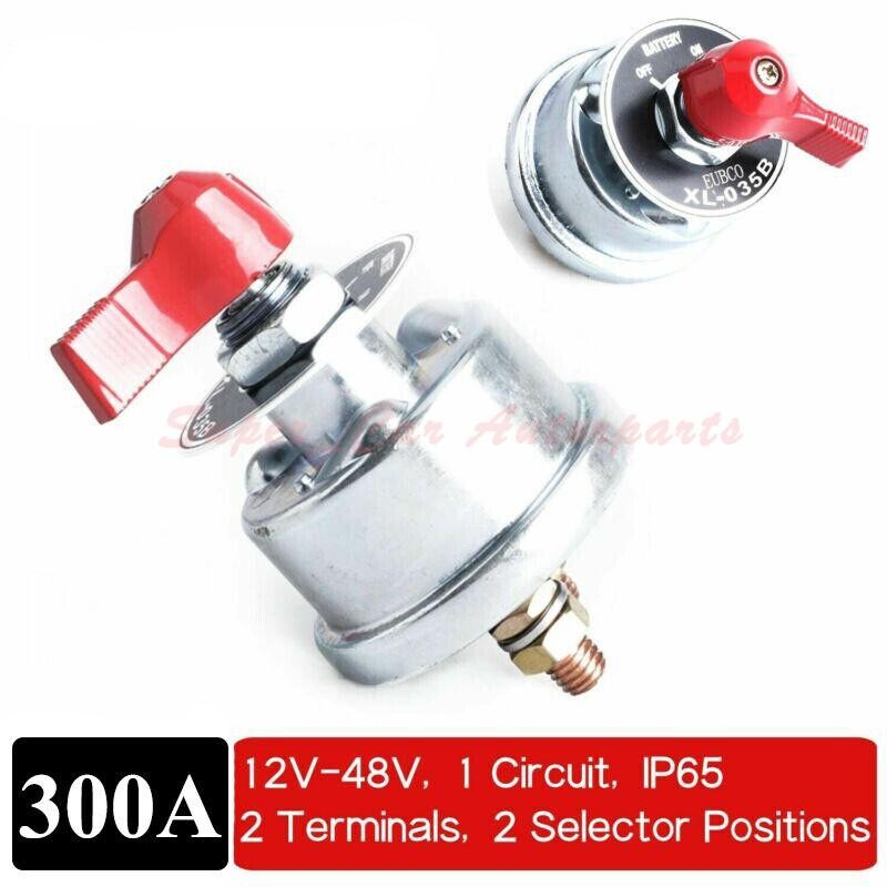300A 12V High Current Master Battery Disconnect Switch Heavy Duty Power Cut Off