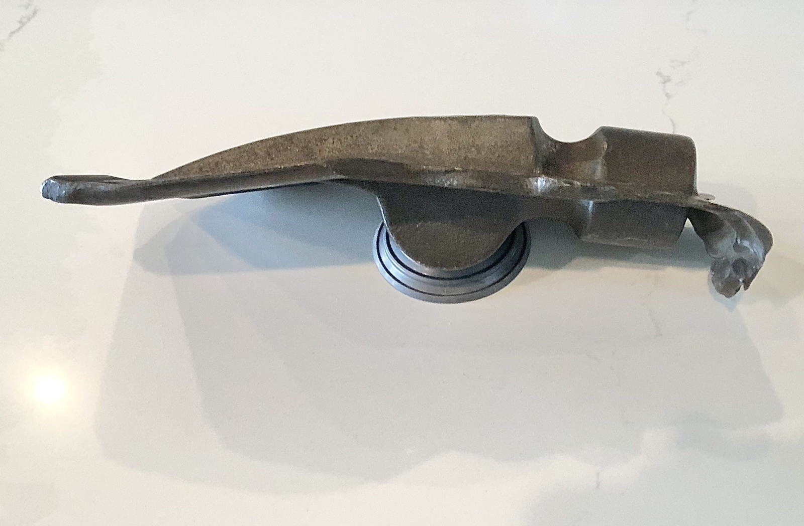 1920s Metal Hammer Forging, Antique Tool Claw Hammer Head, Forged Mold RARE