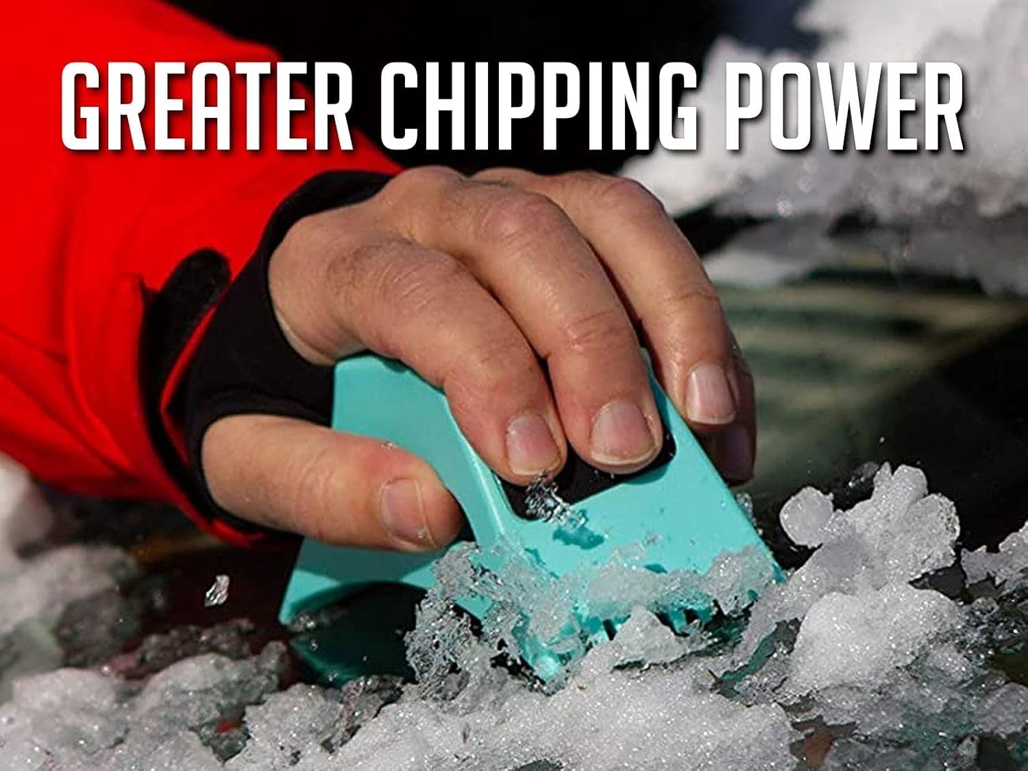 Innovative Ice Scraper Brass Edge Frost Remover Set of 2