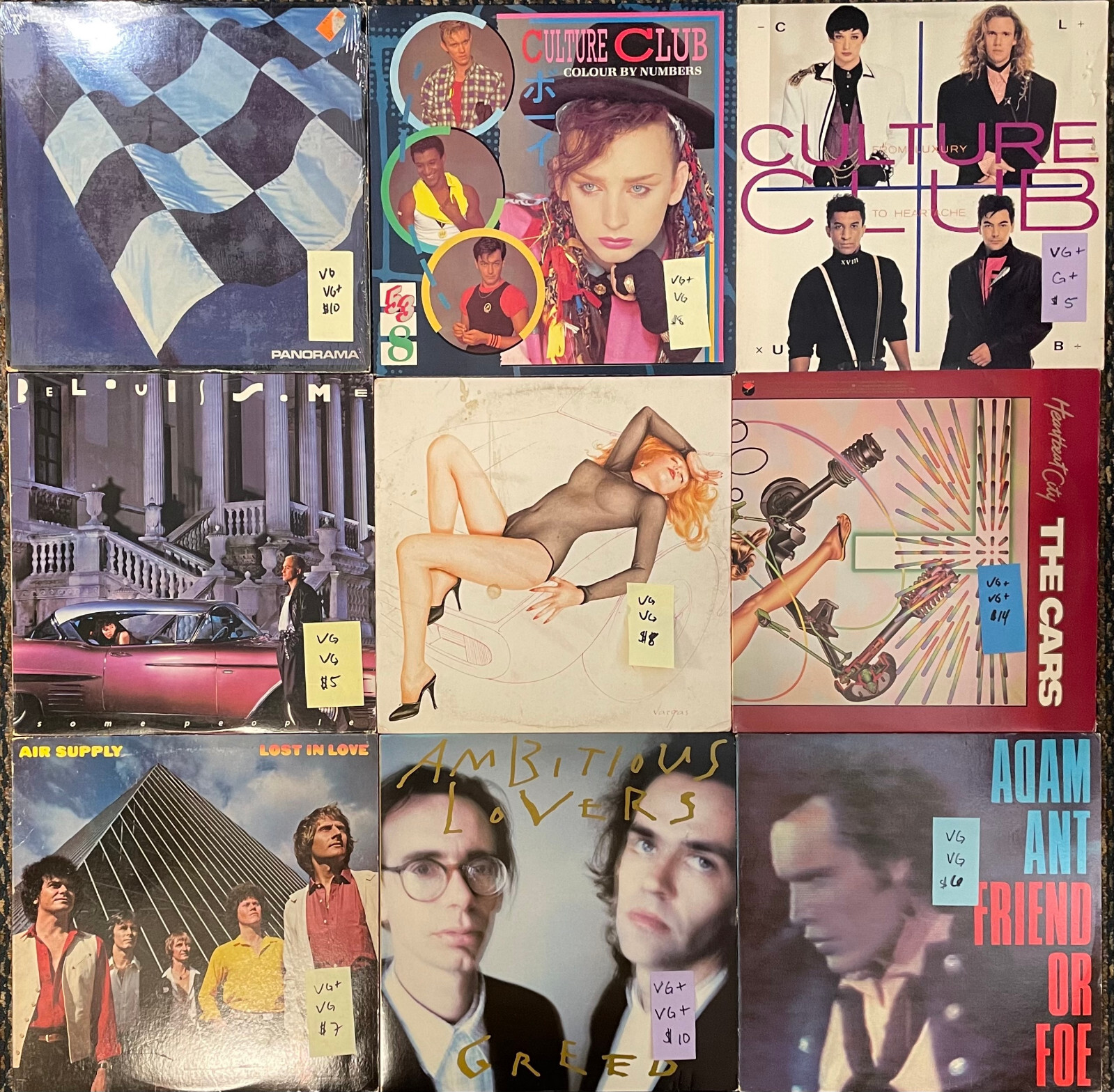 You pick - 70's & 80's Rock/Pop Vinyl Records LP - Many Titles - Cars, Police