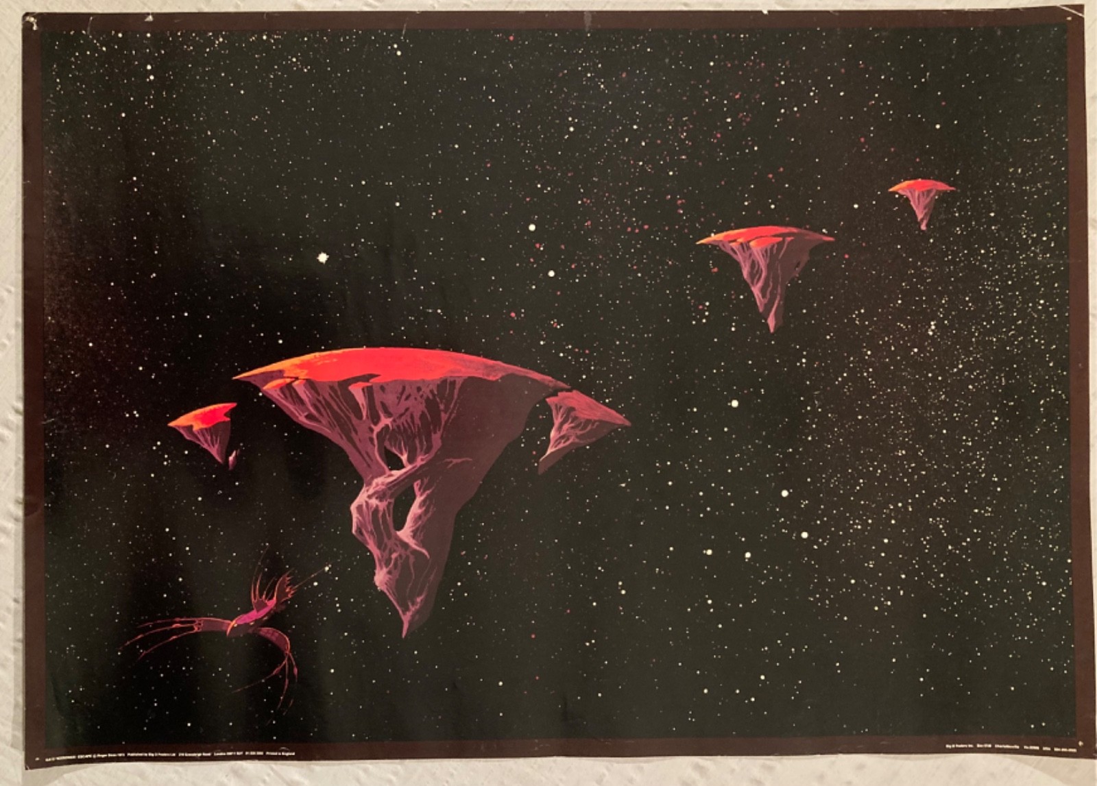 Yessongs Escape 1973 Roger Dean Art Poster Big O London Yes