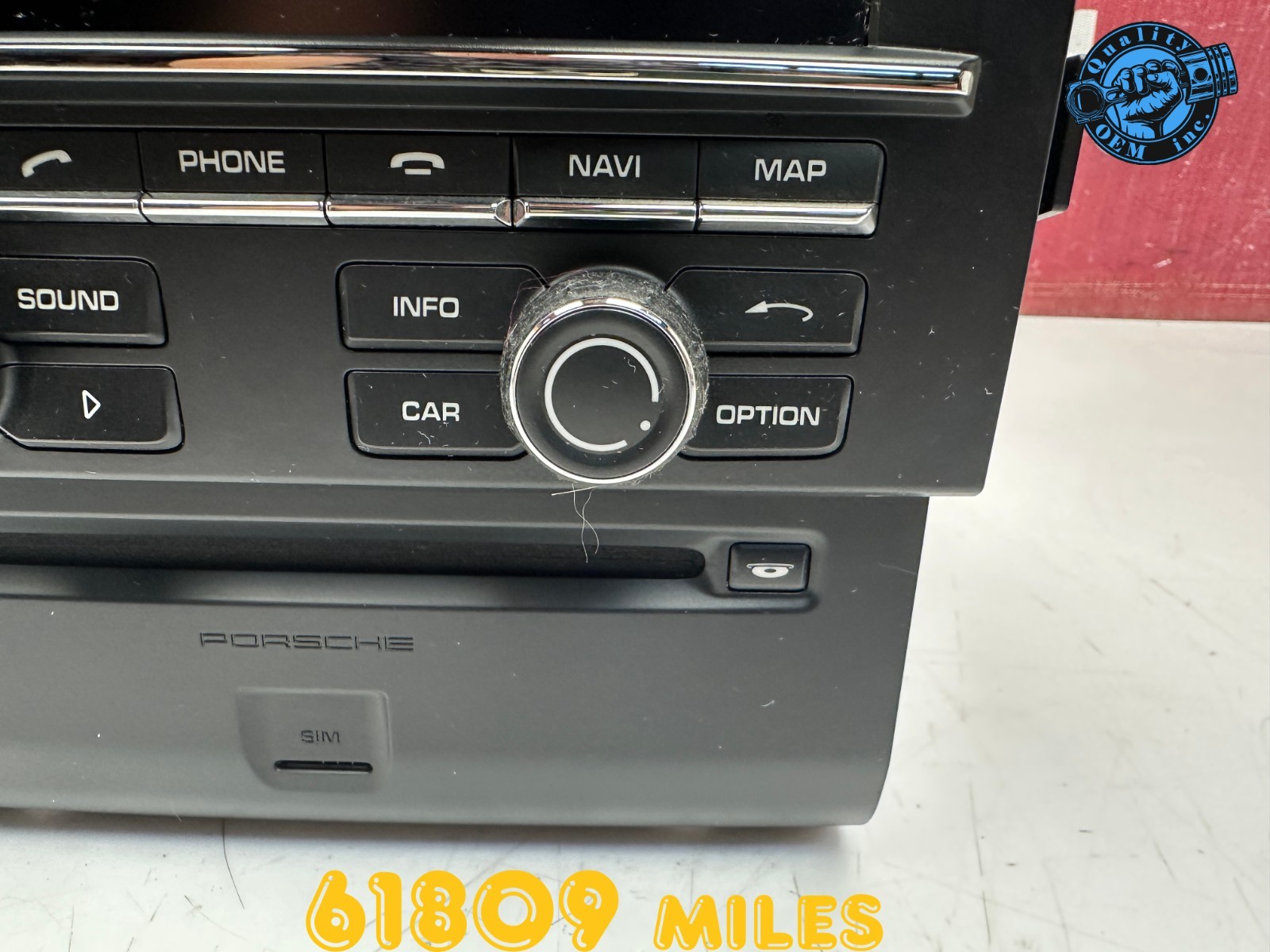 2015-2016 PORSCHE MACAN CD RADIO RECEIVER NAVI DISPLAY SCREEN MONITOR OEM 61 kmi