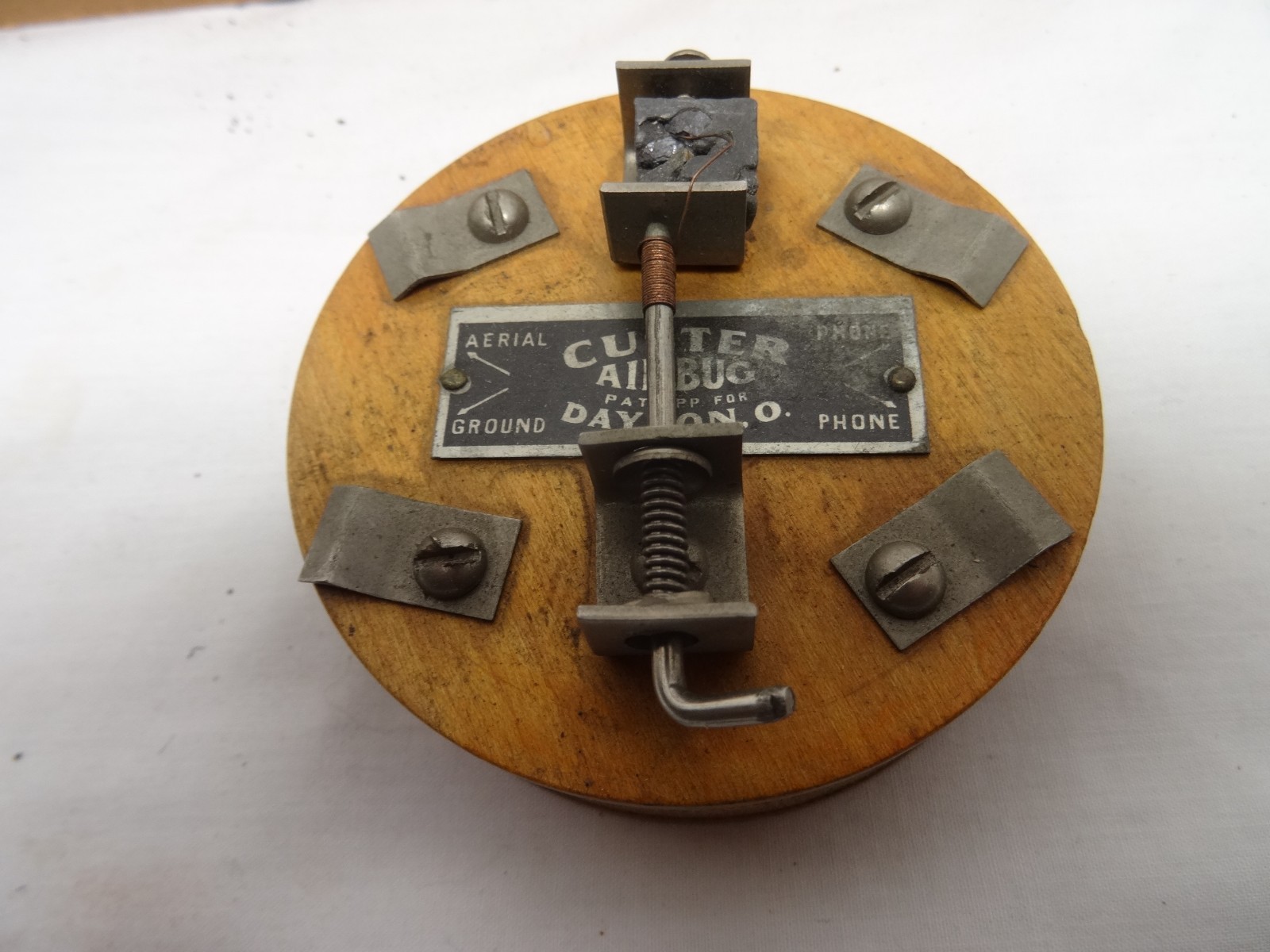 Marconi Era Custer Air Bug Crystal Radio Receiver With Original Box INSTRUCTIONS