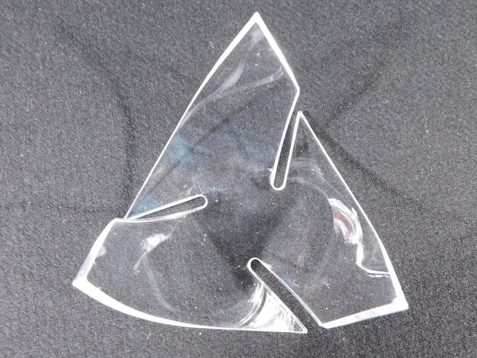 Display Stand Three Post TWIST Design Clear Lucite Medium Size