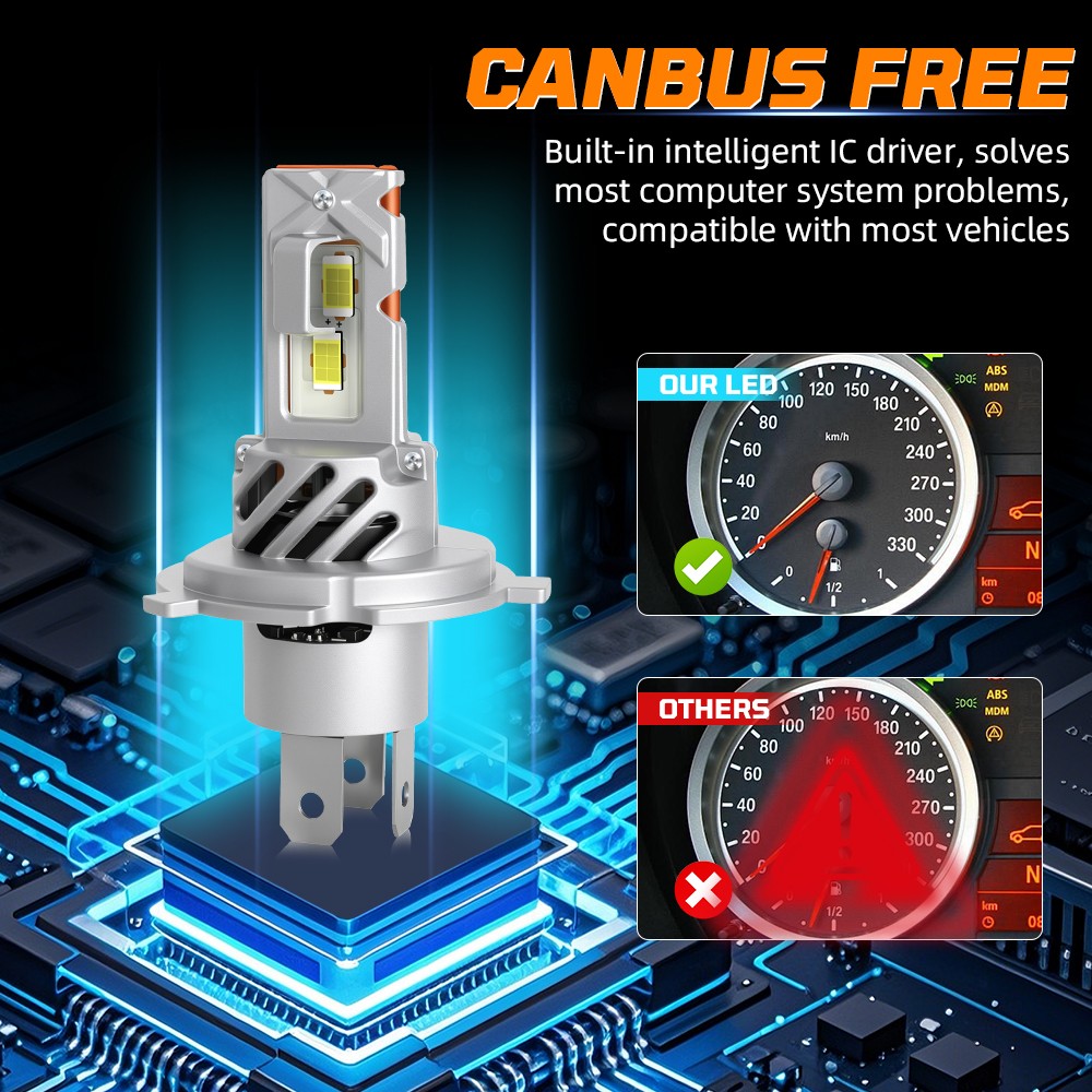 SUper Bright LED Hi/Lo Headlight Bulb for Yamaha Enticer Snowmobile 1977–1981