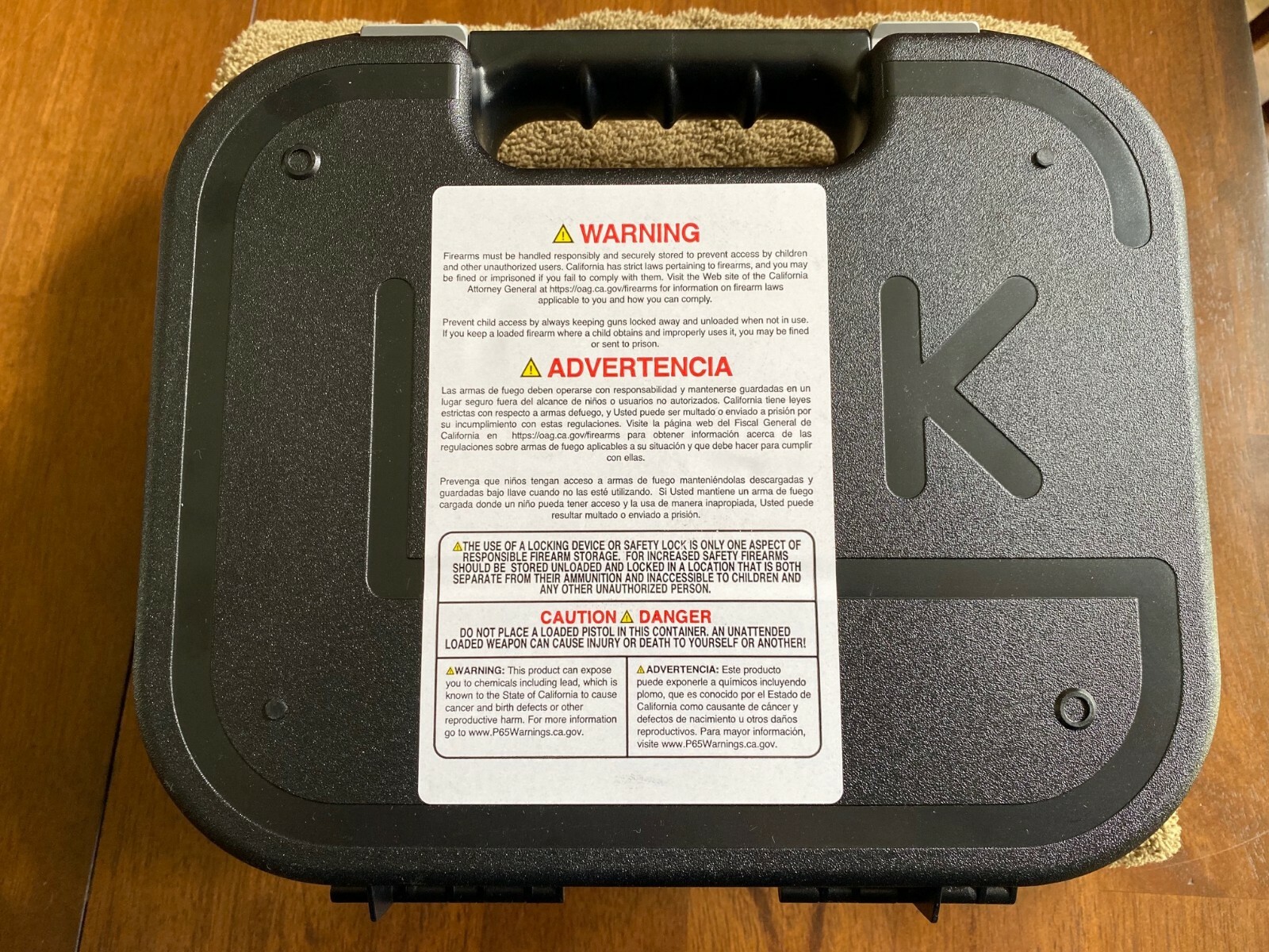 Glock Factory OEM Clam Shell Hard Pistol Case W/ Manual,all modelsFAST free ship