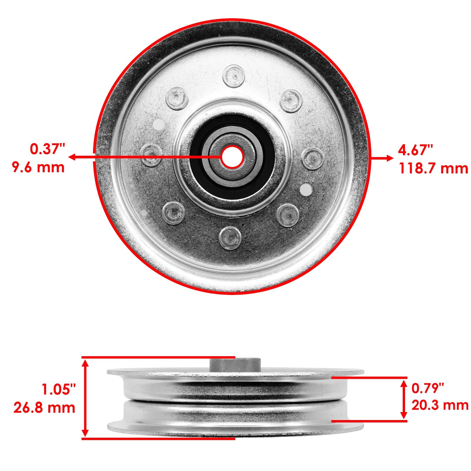 Deck Spindle w/ Blade Pulley & Belt for John Deere X530 X534 X540 X590 48"