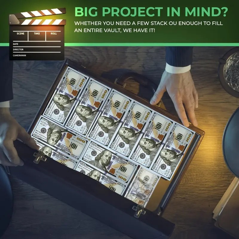 Aged 20k Money Props Toy Play Fake Bills For Video, Learning Education Toys