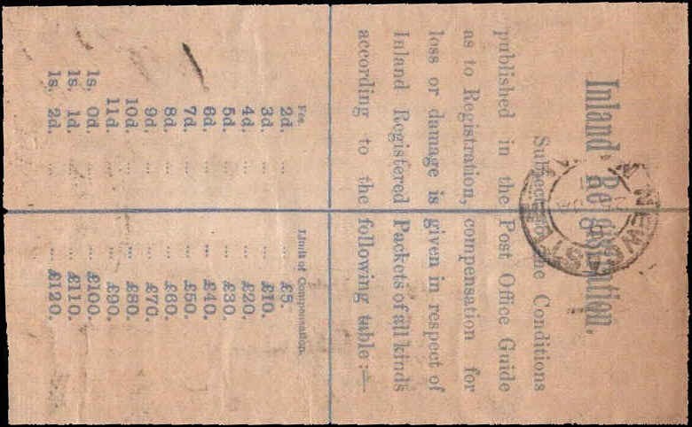 Boer War Registered Cover London GB KEVII Multiple Franking 1901