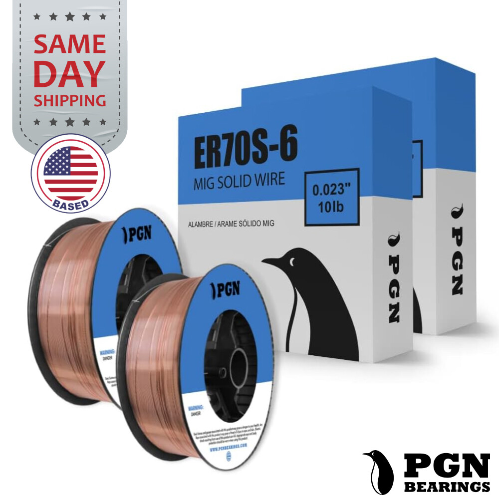 (2 x 10-Lb Spools) ER70S-6 .023" (0.6 mm) Mild Steel MIG Welding Wire