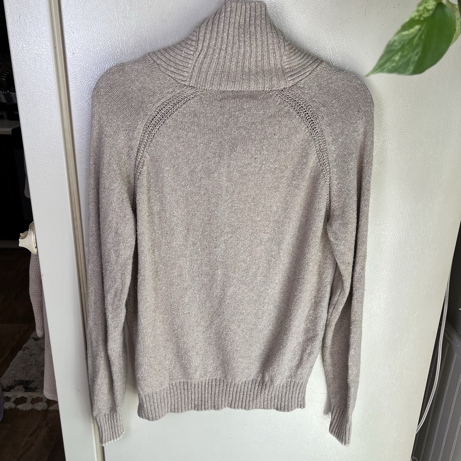 Peter Millar Mountainside Seaside Shawl Collar Sweater In Sand Men Size Medium