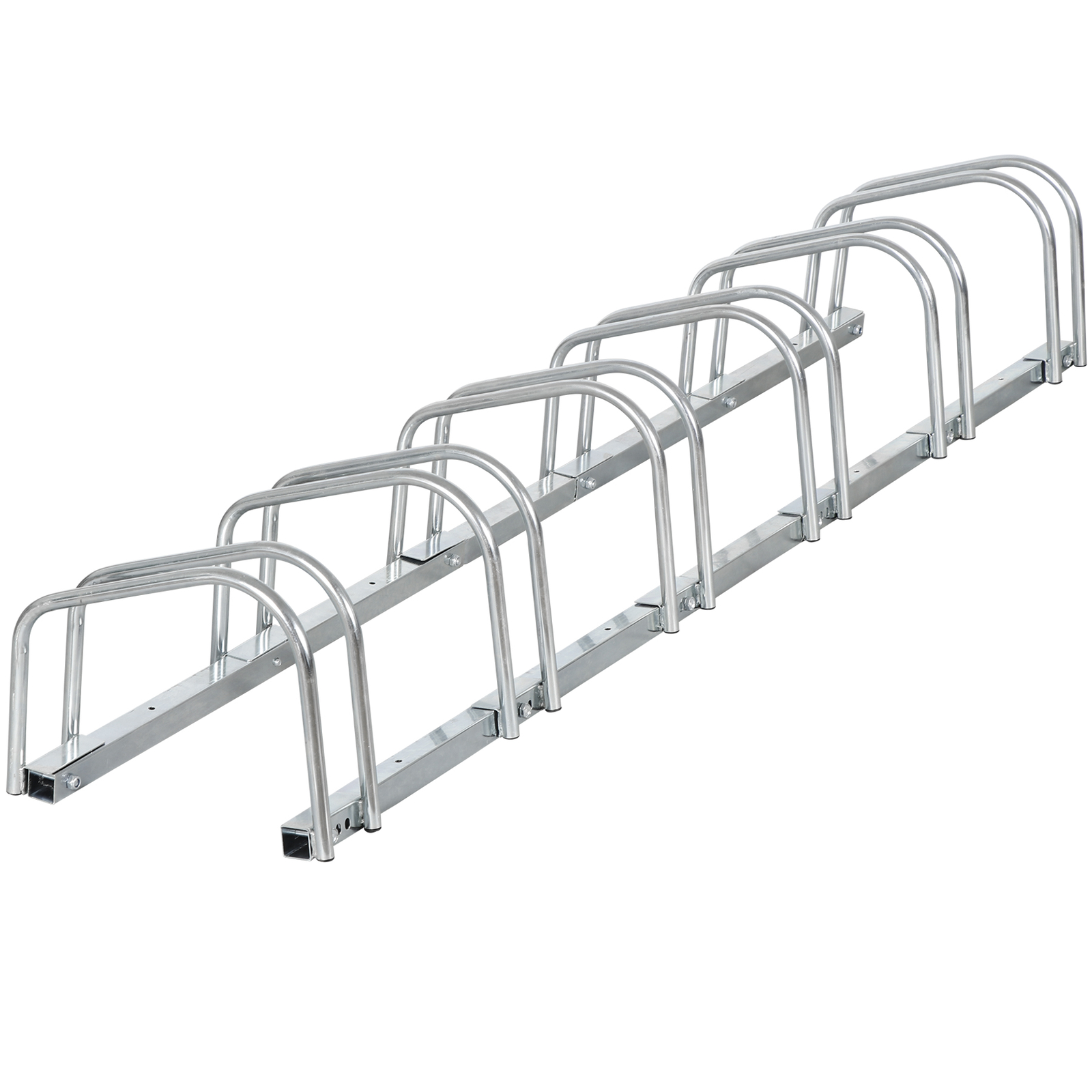 Bike Storage Rack 1-6 Bicycle Floor Parking Stand for Home Garage Indoor Outdoor