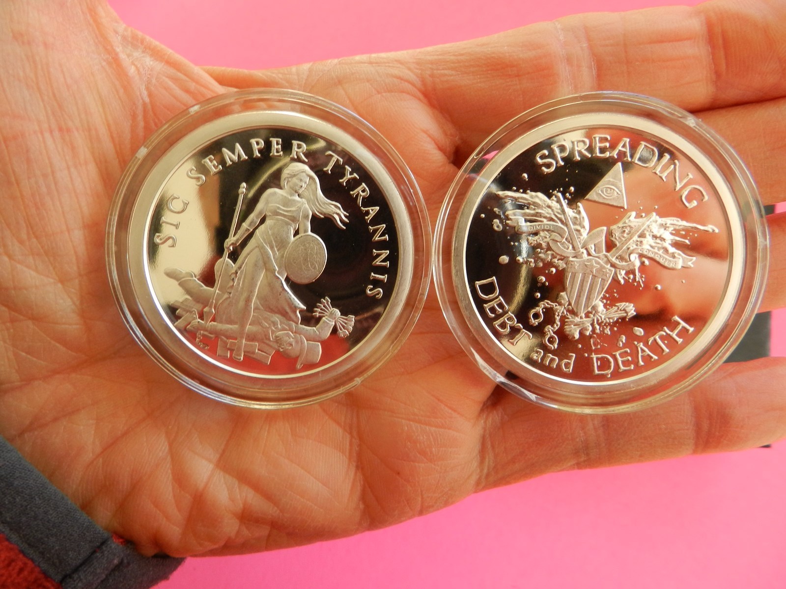 2013 Rare Silver Bullet Silver Shield  2 OZ Sic Semper Proof & Warbird Proof Set