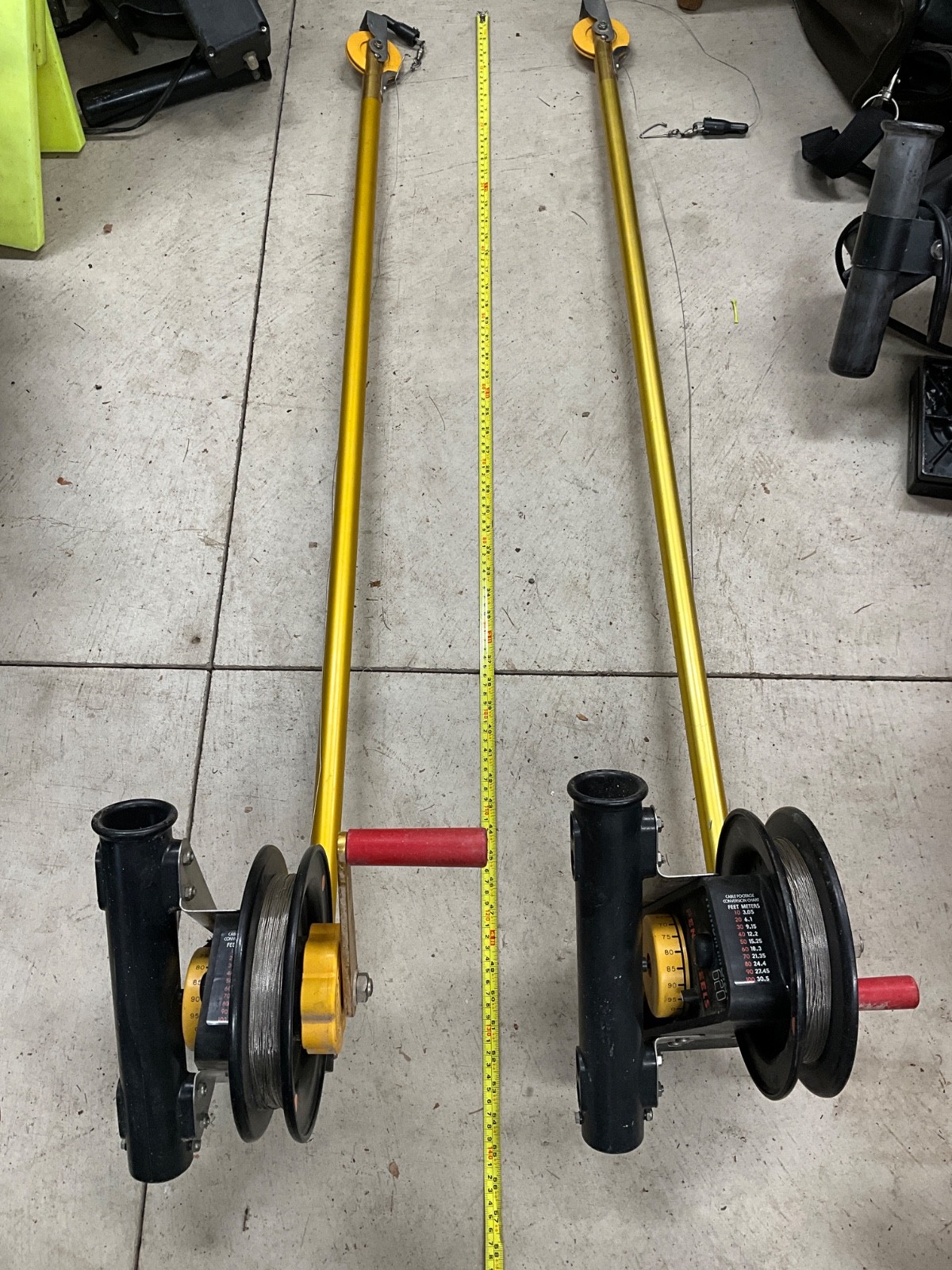 Penn Fathommaster 620 Manual Downriggers (2), with rod holders.  Great shape