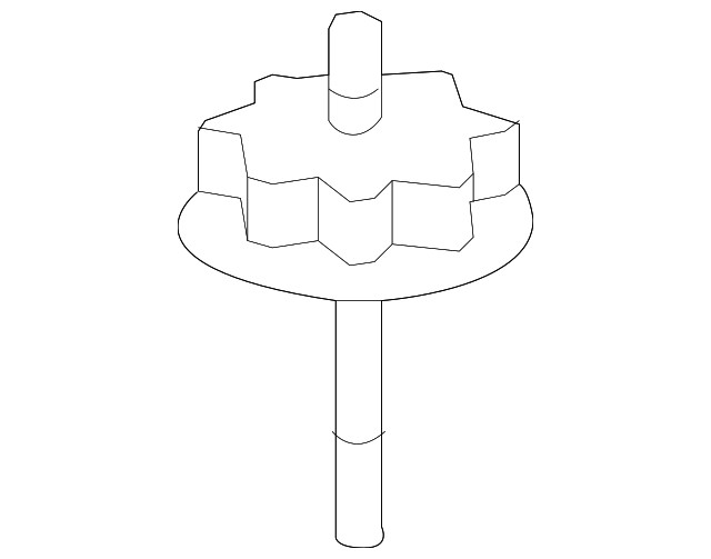 Genuine Toyota Spare Tire Hold Down Bolt Nut 51931-06130